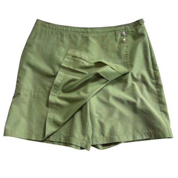 Izod Cool FX Green White Golf Polo Top L Skort 10 Women’s Activewear Set - Picture 9 of 12